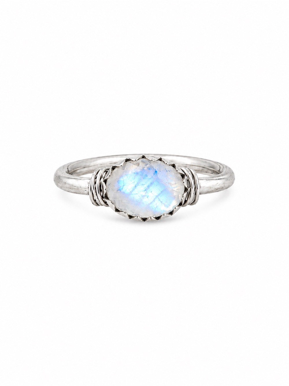 S925 Moonstone East West Legacy Ring